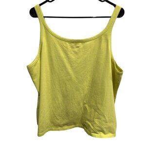 Eileen Fisher Womens Lime Green Tank Top Sz 1X